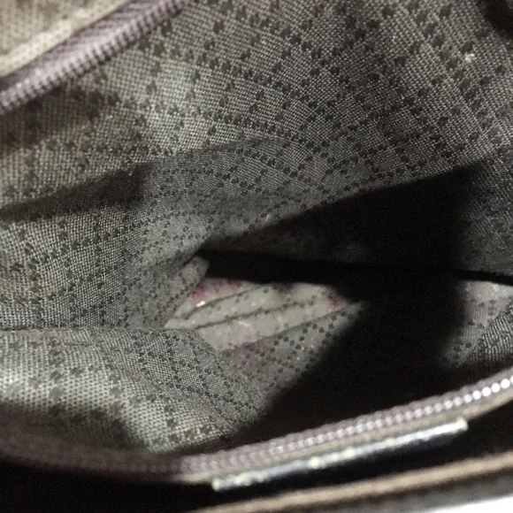 ❤️SOLD❤️Gucci brown and black monogram nylon bamboo handle vintage tote bag - Picture 11 of 14